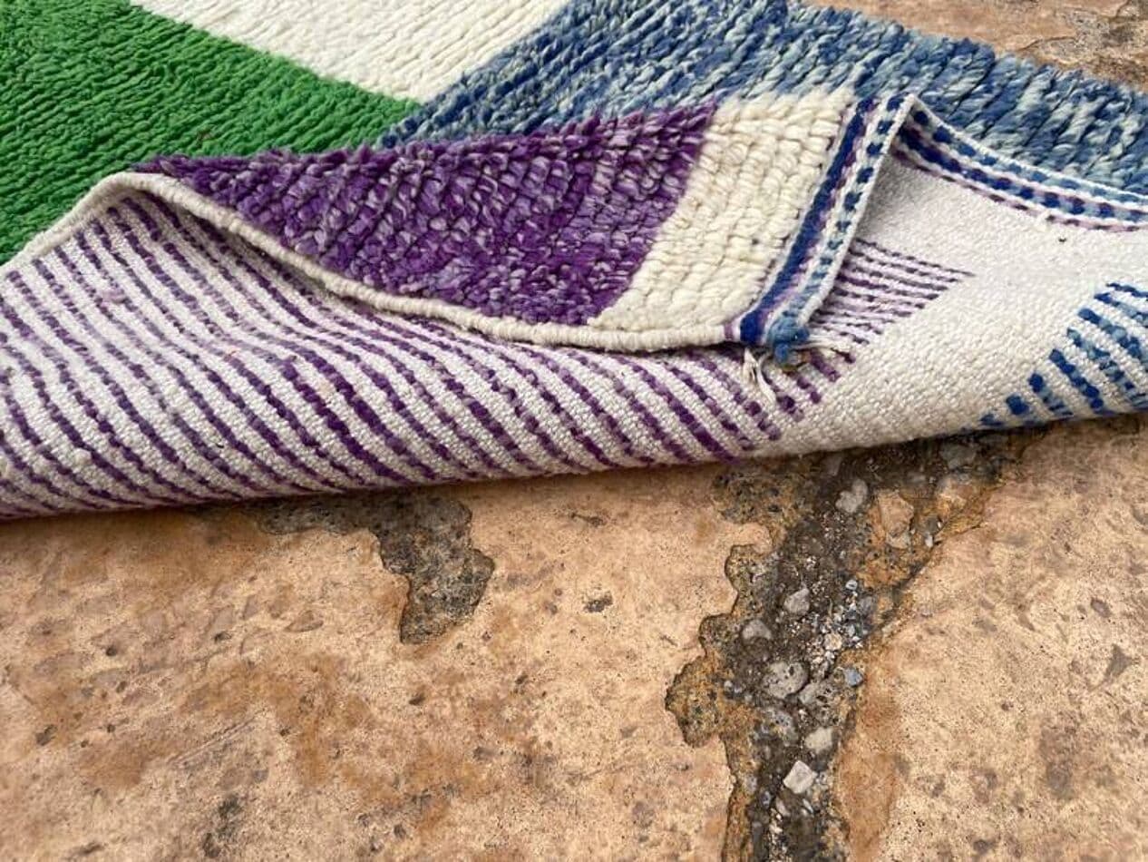 Ręcznie tkany dywan 150x250 cm, wełna, wielokolorowy, Maroko - 199815