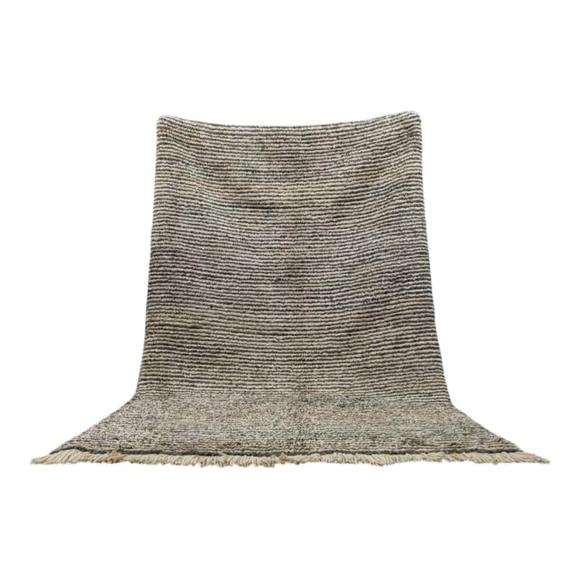 Ręcznie tkany dywan 150x250 cm, wełna, beżowy, Maroko