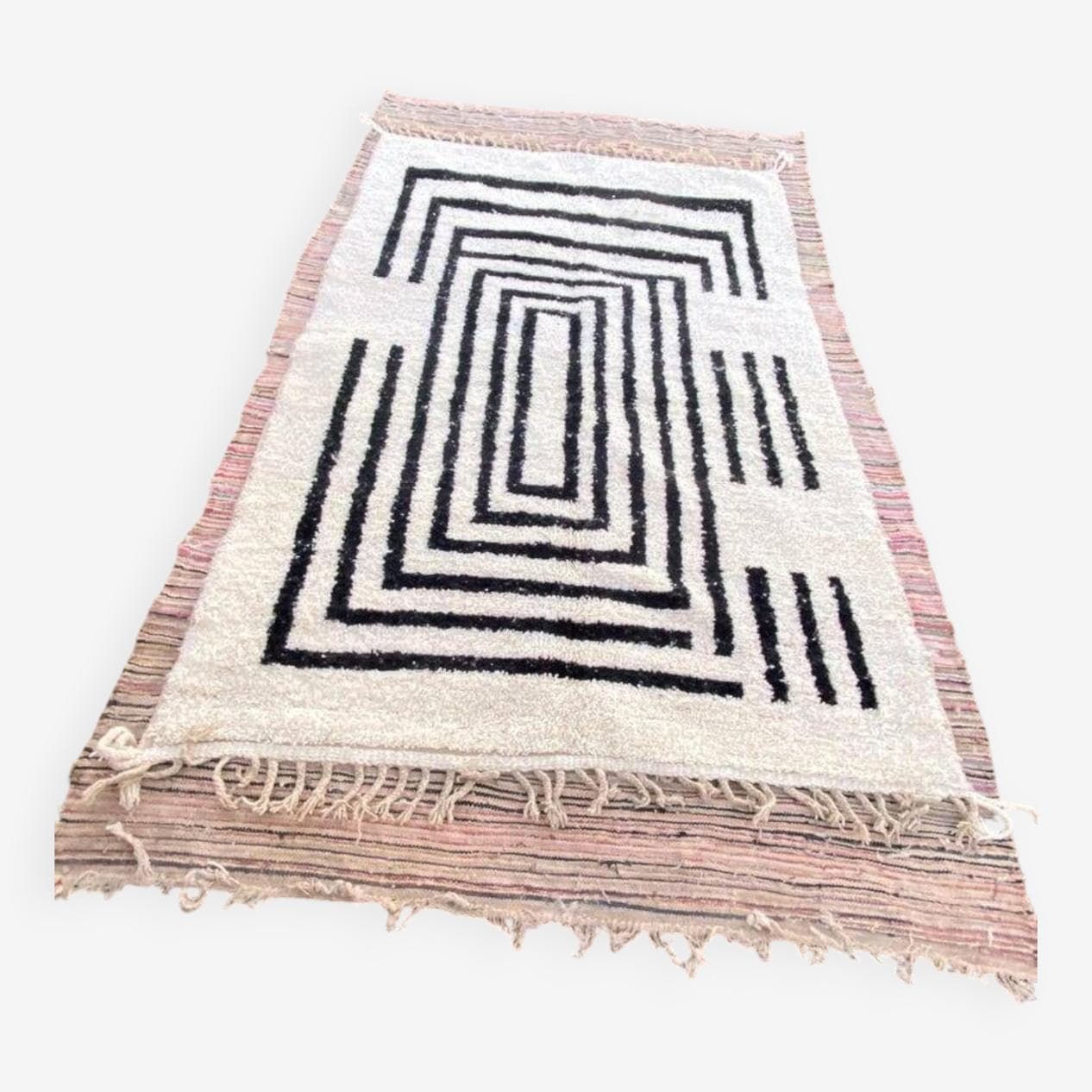 Ręcznie tkany dywan 150x250 cm, wełna, multikolor, Maroko - 199785