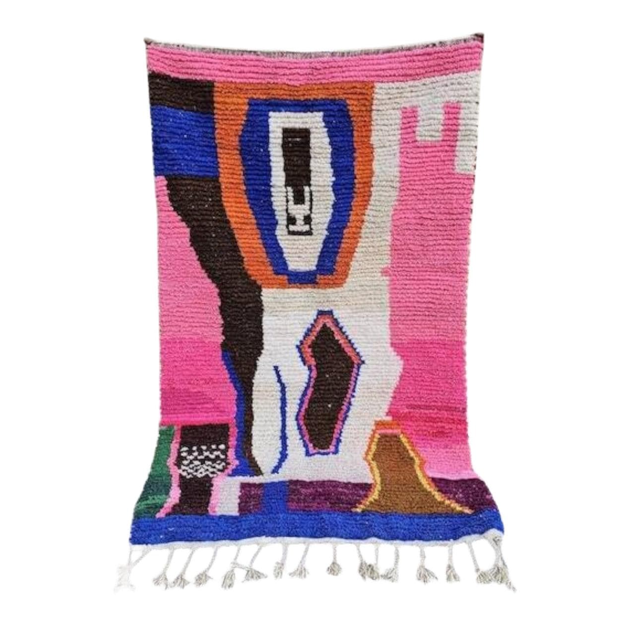 Ręcznie tkany dywan 150x250 cm, wełna, multikolor, Maroko