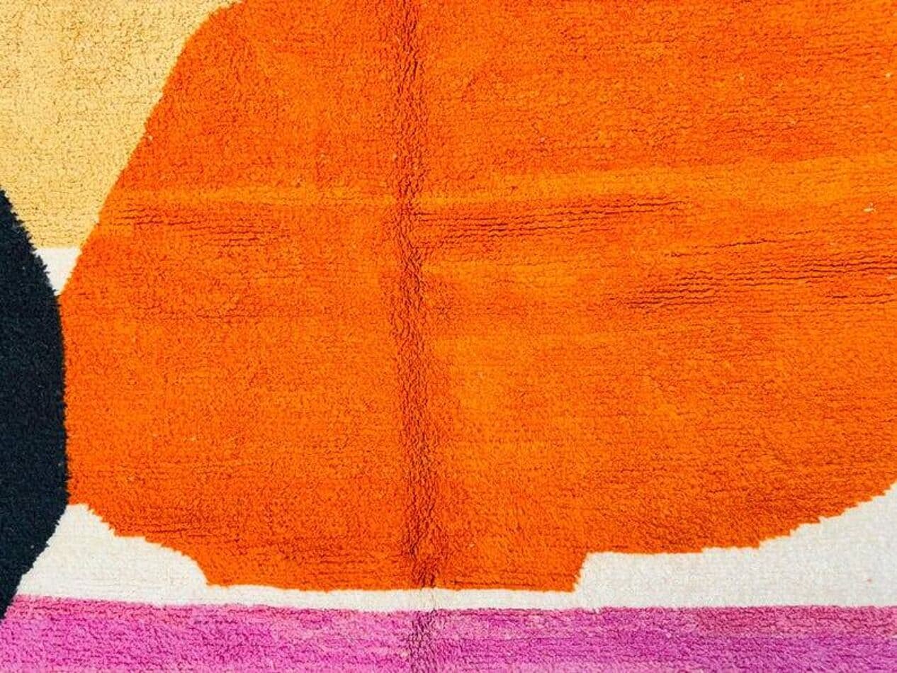 Ręcznie tkany dywan 140x270 cm, wełna, multikolor, Maroko - 199741