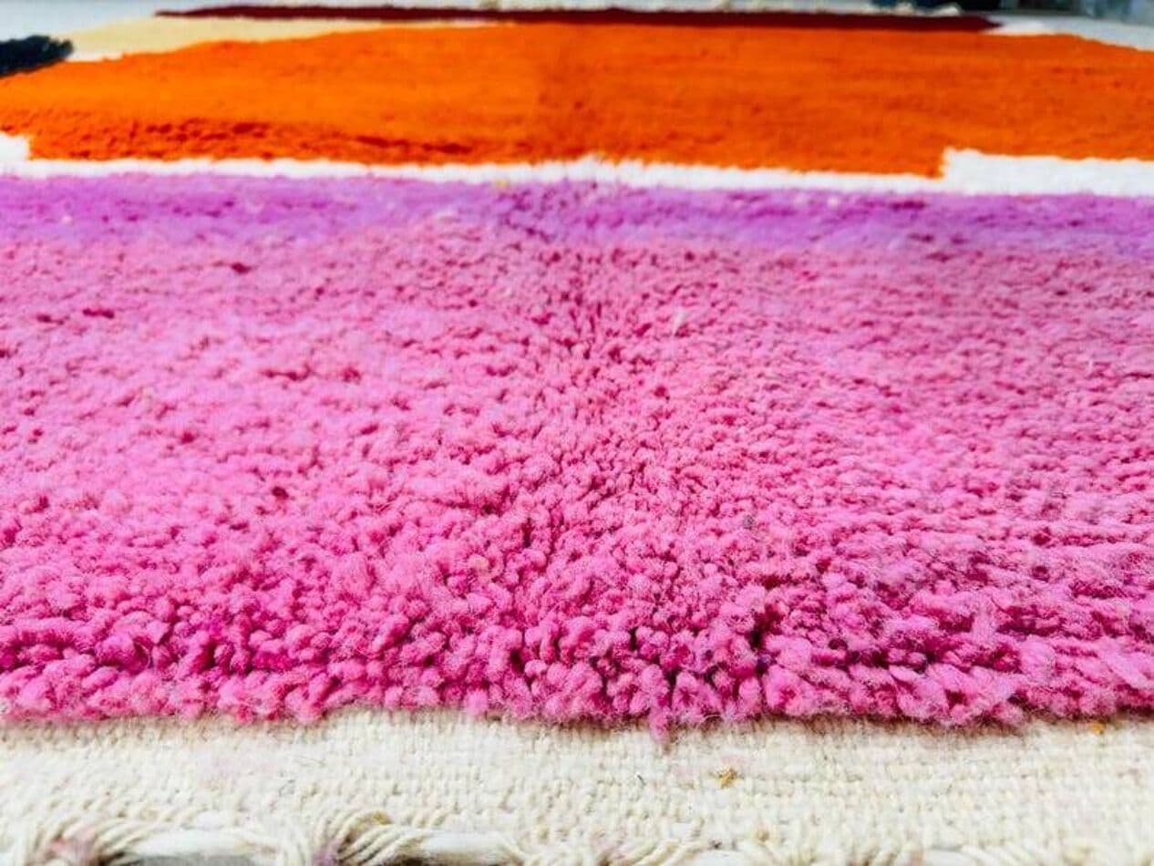 Handwoven rug 200x300 cm, wool, multicolour, Morocco - 199671