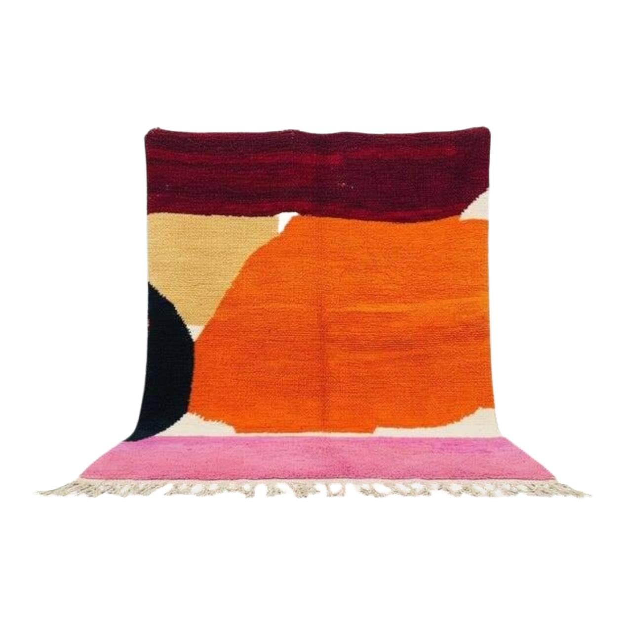 Handwoven rug 200x300 cm, wool, multicolour, Morocco