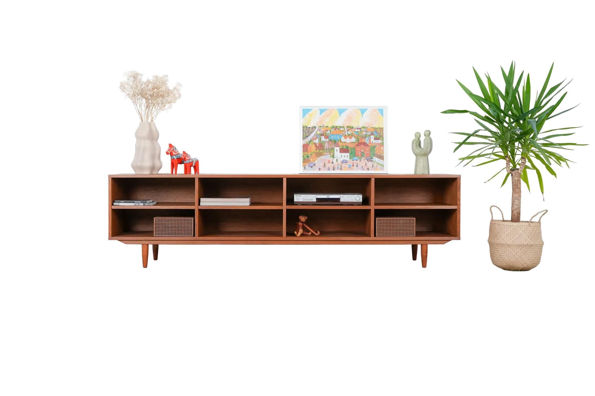 Sideboard skandynawski, dąb orange, Dania, lata 60. - 13970