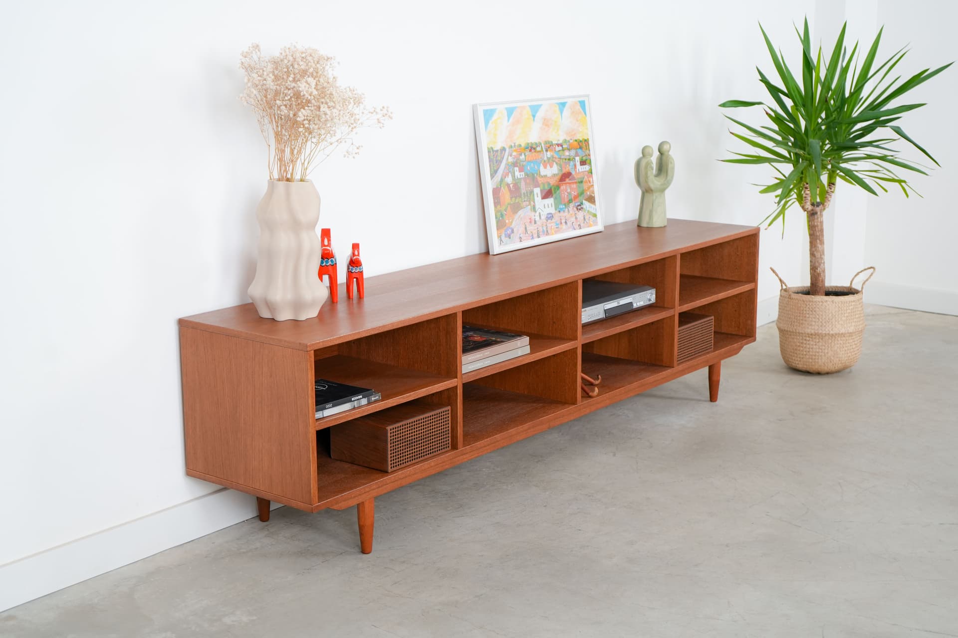 Sideboard skandynawski, dąb orange, Dania, lata 60. - 76469