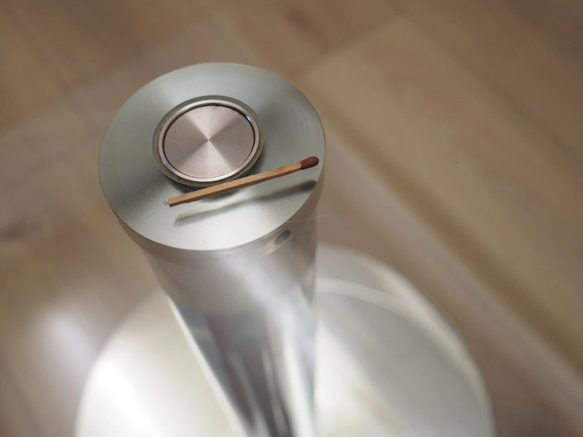 Stolik kawowy, szkło transparent, metal chromowany, BoConcept, Dania, lata 70. - 14414