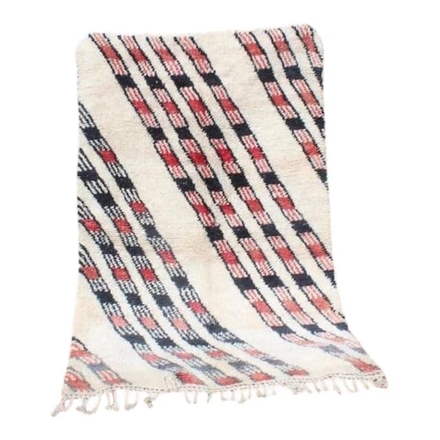 Ręcznie tkany dywan 250x150 cm, wełna, multikolor, Maroko - WYMIARY