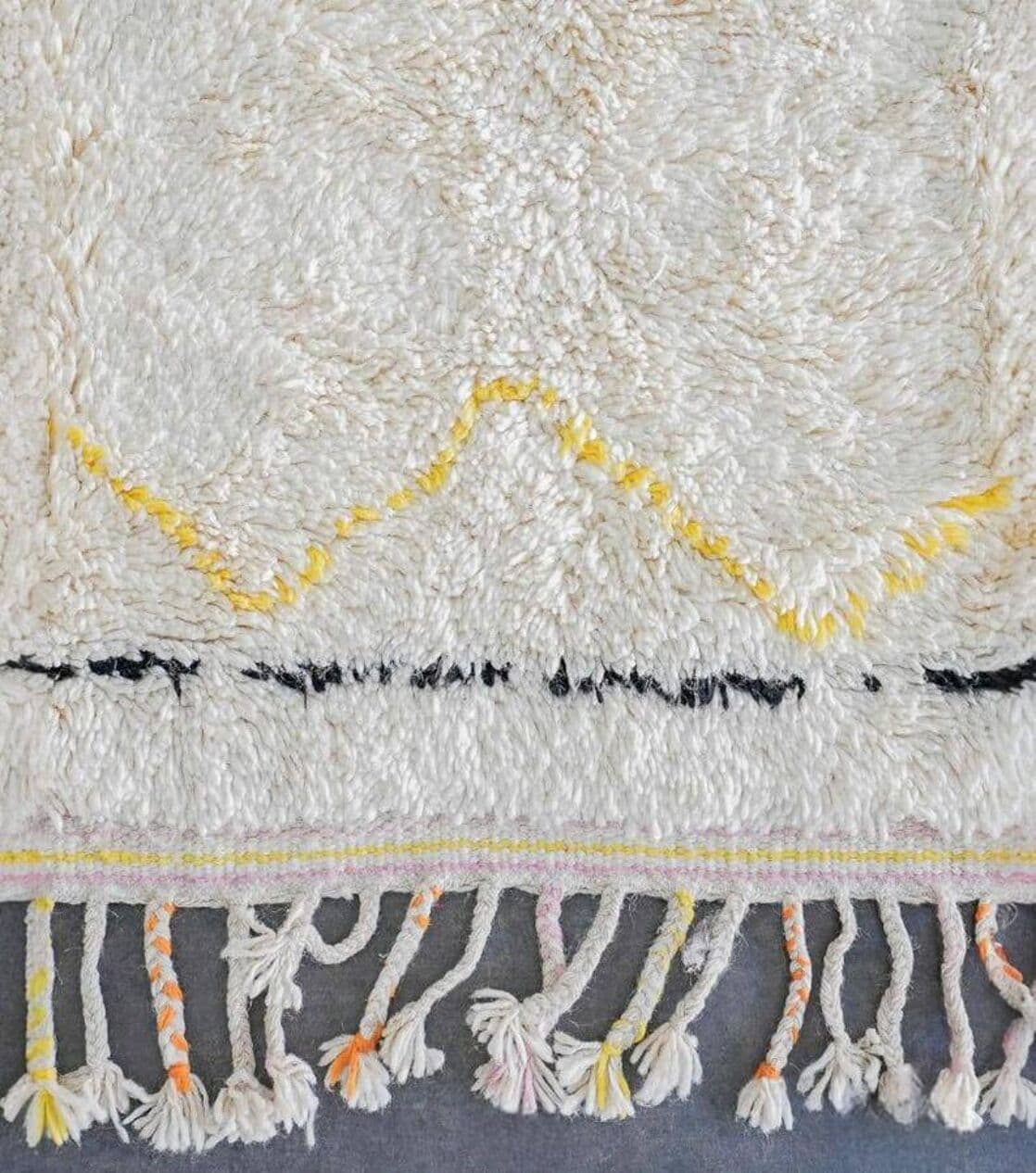 Ręcznie tkany dywan 200x300 cm, wełna, multikolor, Maroko - 199360