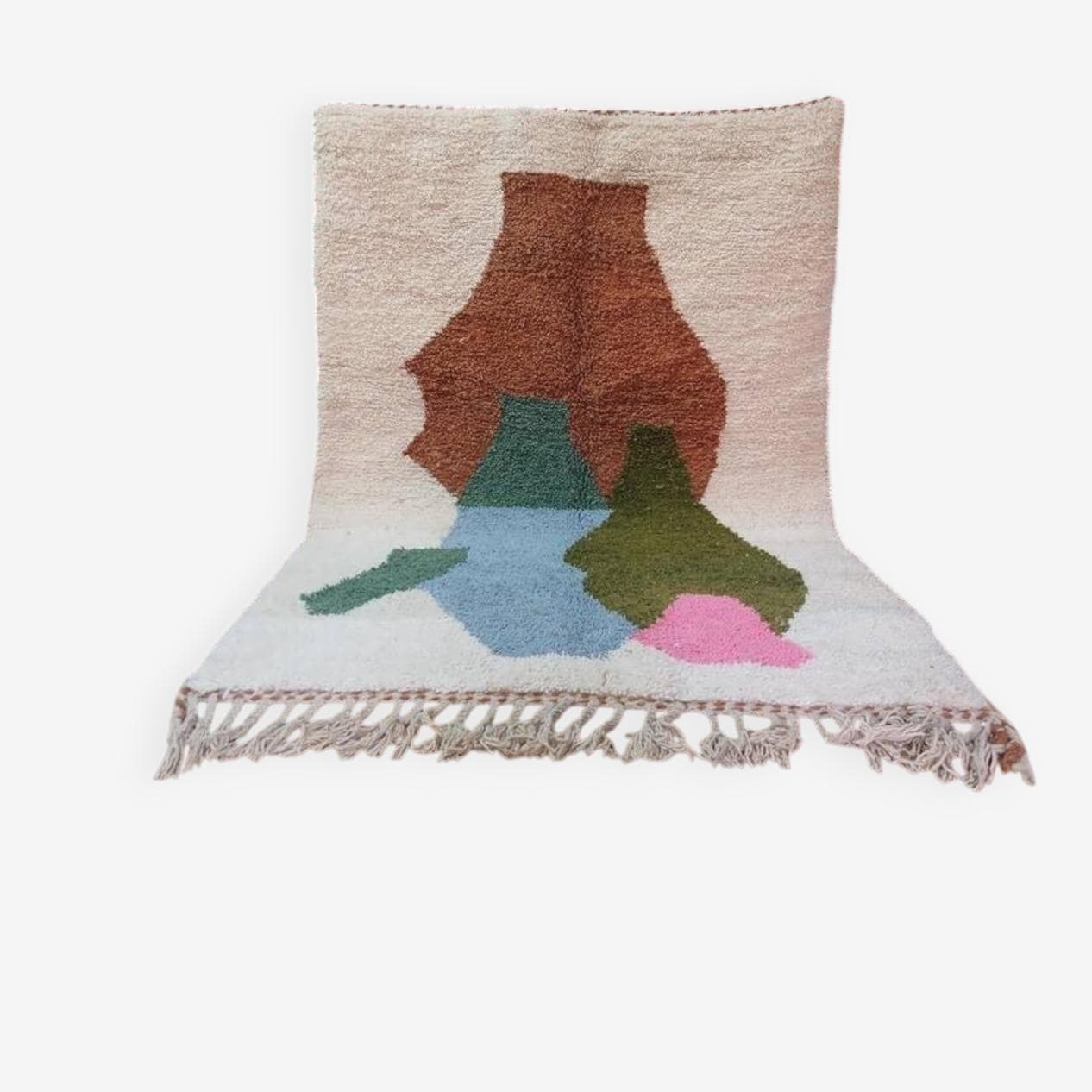 Ręcznie tkany dywan 200x300 cm, wełna, multikolor, Maroko - 199294