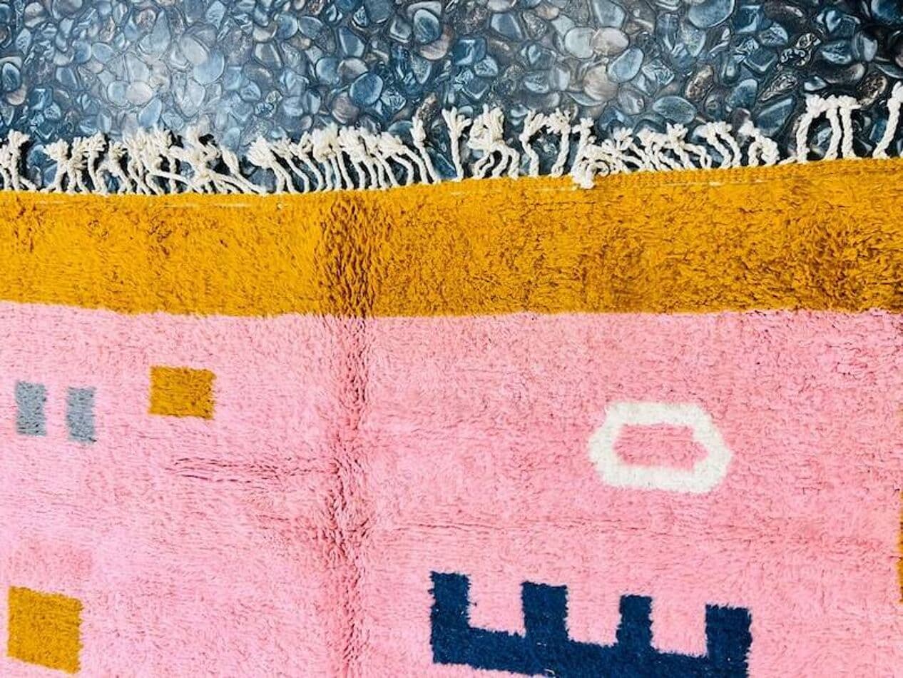 Ręcznie tkany dywan 200x300 cm, wełna, wielokolorowy, Maroko - 199244