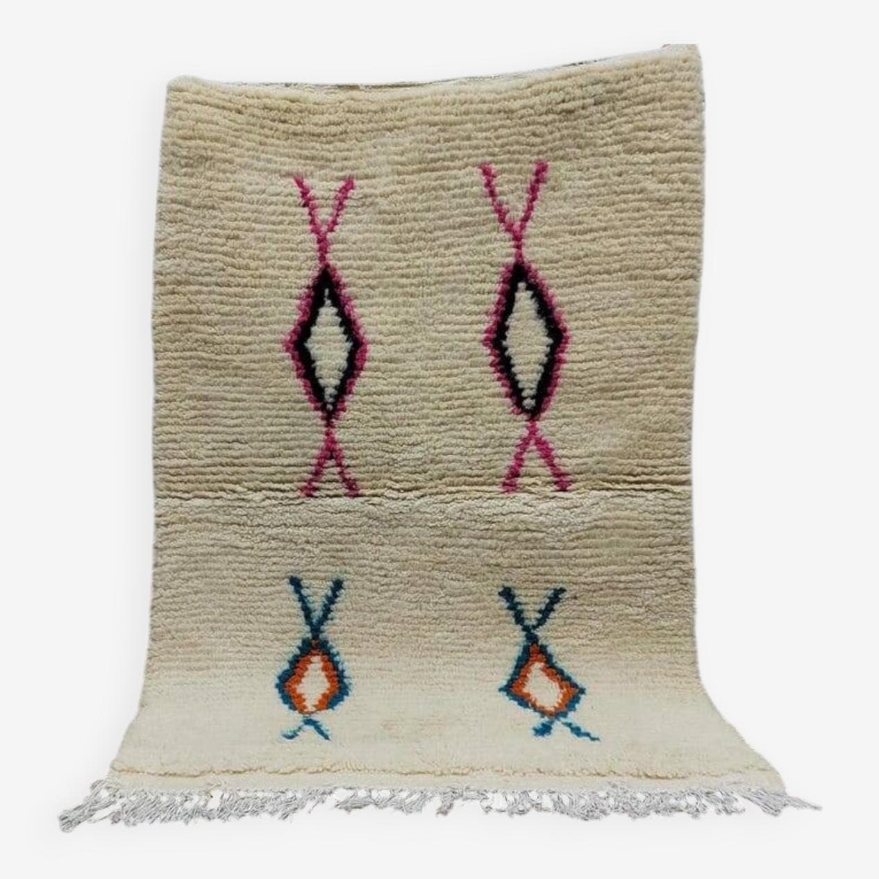 Handwoven rug 250x150 cm, wool, multicolour, Morocco - 199232