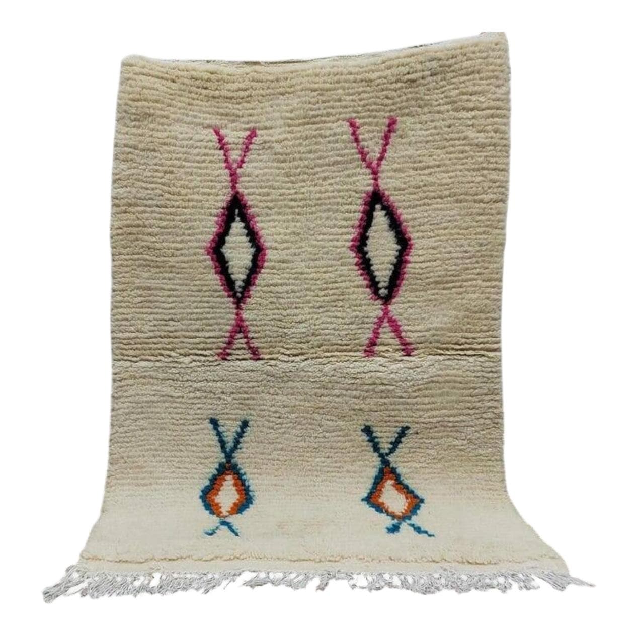 Handwoven rug 250x150 cm, wool, multicolour, Morocco