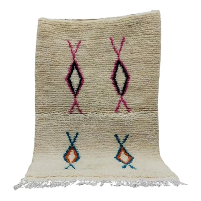 Handwoven rug 250x150 cm, wool, multicolour, Morocco - DIMENSION