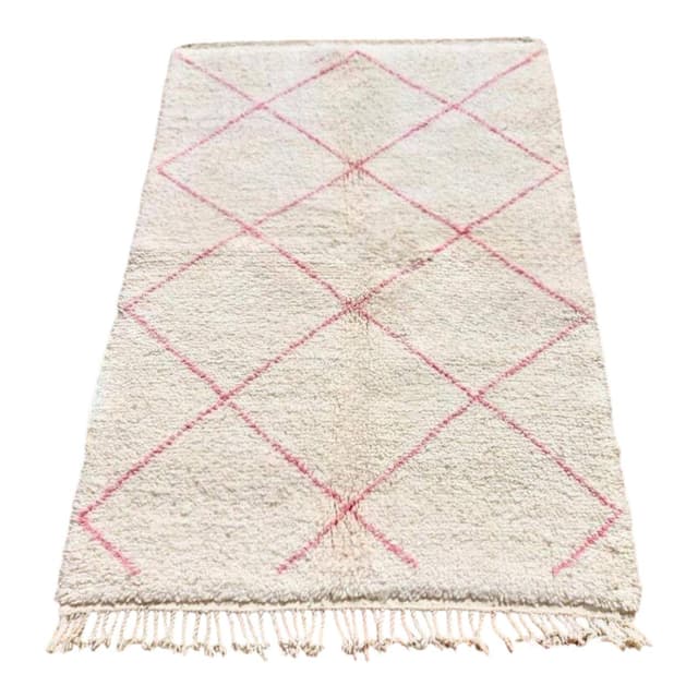 Ręcznie tkany dywan 250x150 cm, wełna, kość słoniowa, Maroko - WYMIARY