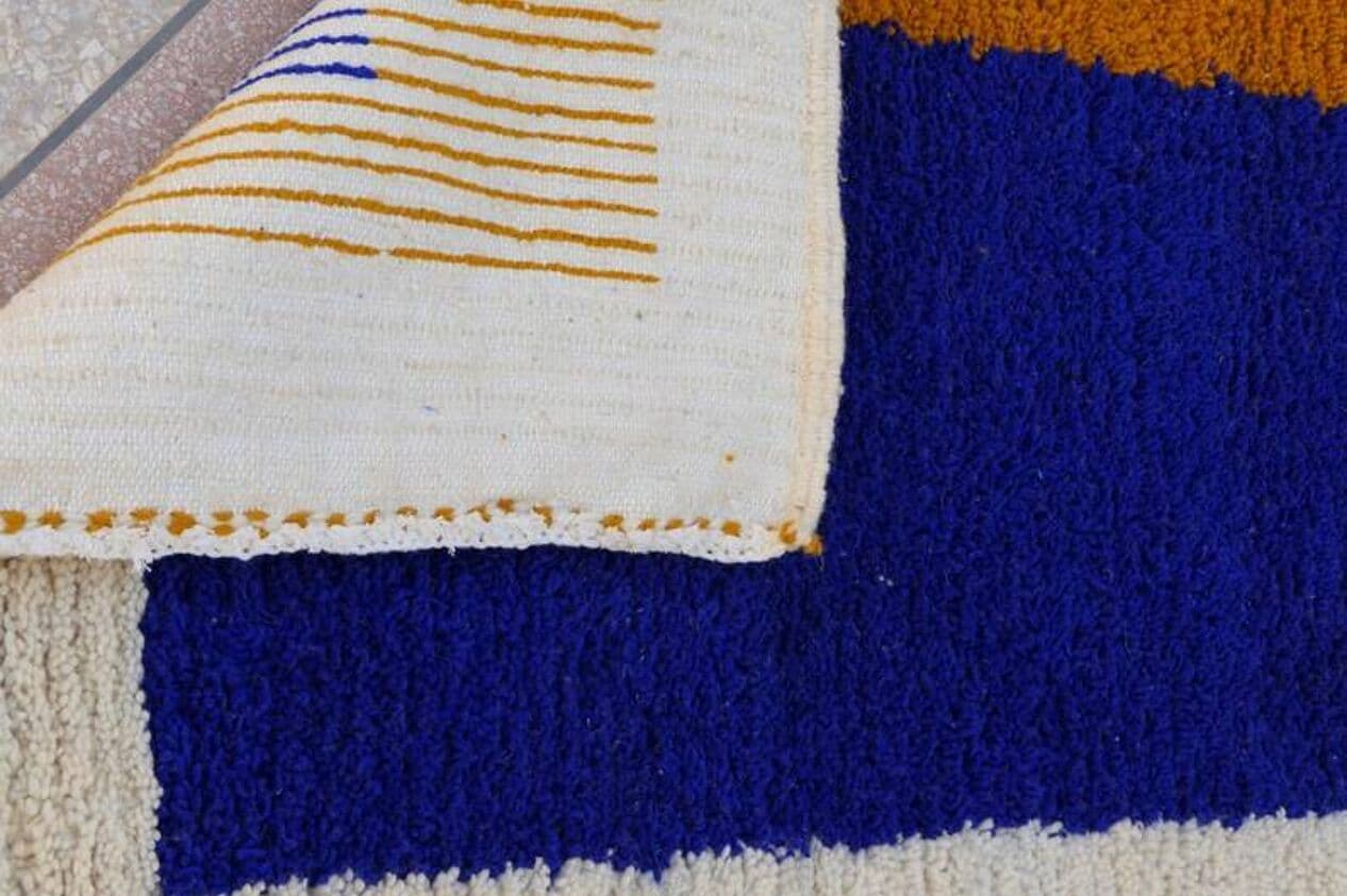 Handwoven rug 300x90 cm, wool, multicolor, Morocco - 199184