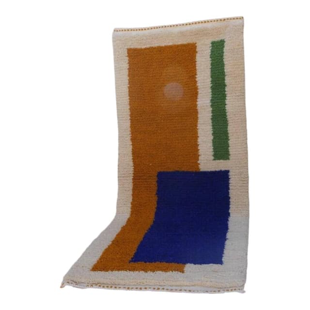Handwoven rug 300x90 cm, wool, multicolor, Morocco - DIMENSION