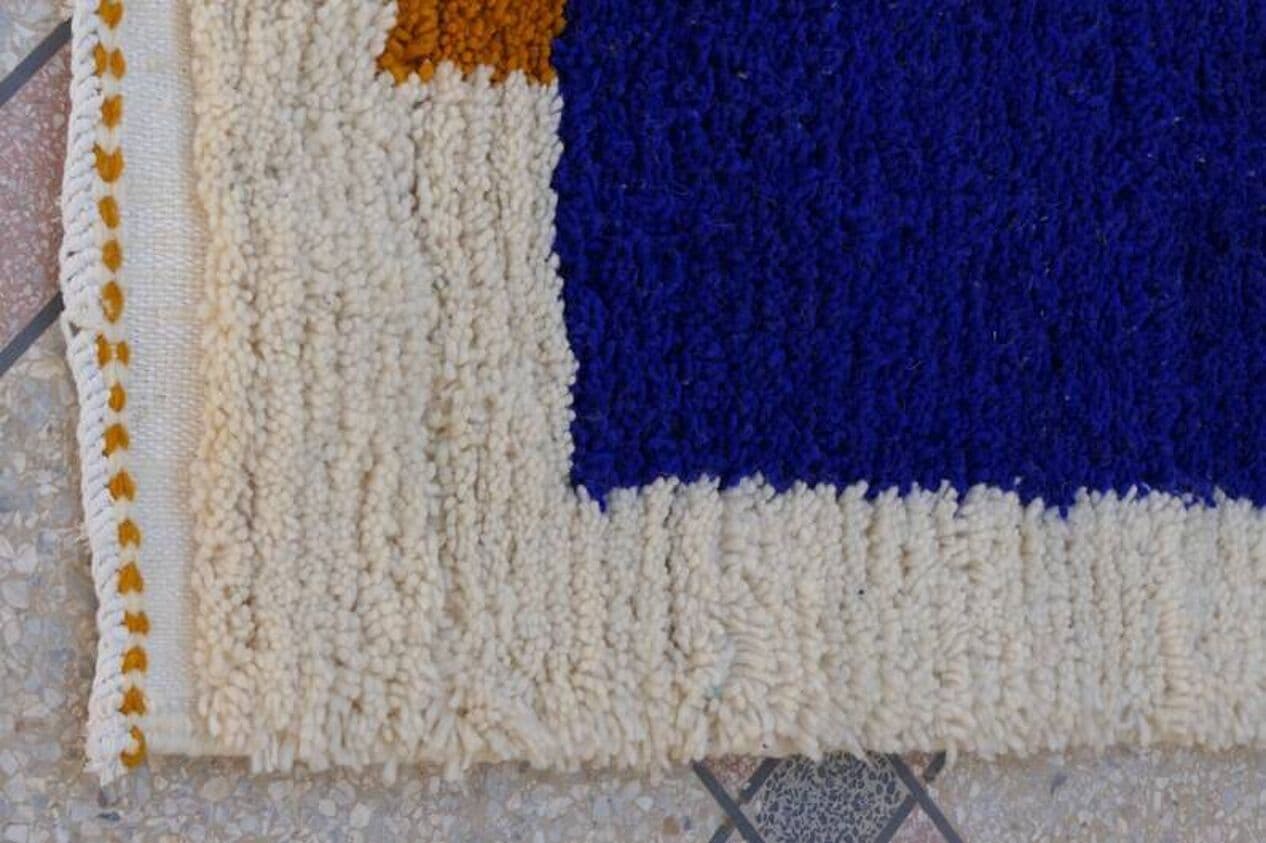 Handwoven rug 300x90 cm, wool, multicolor, Morocco - 199182