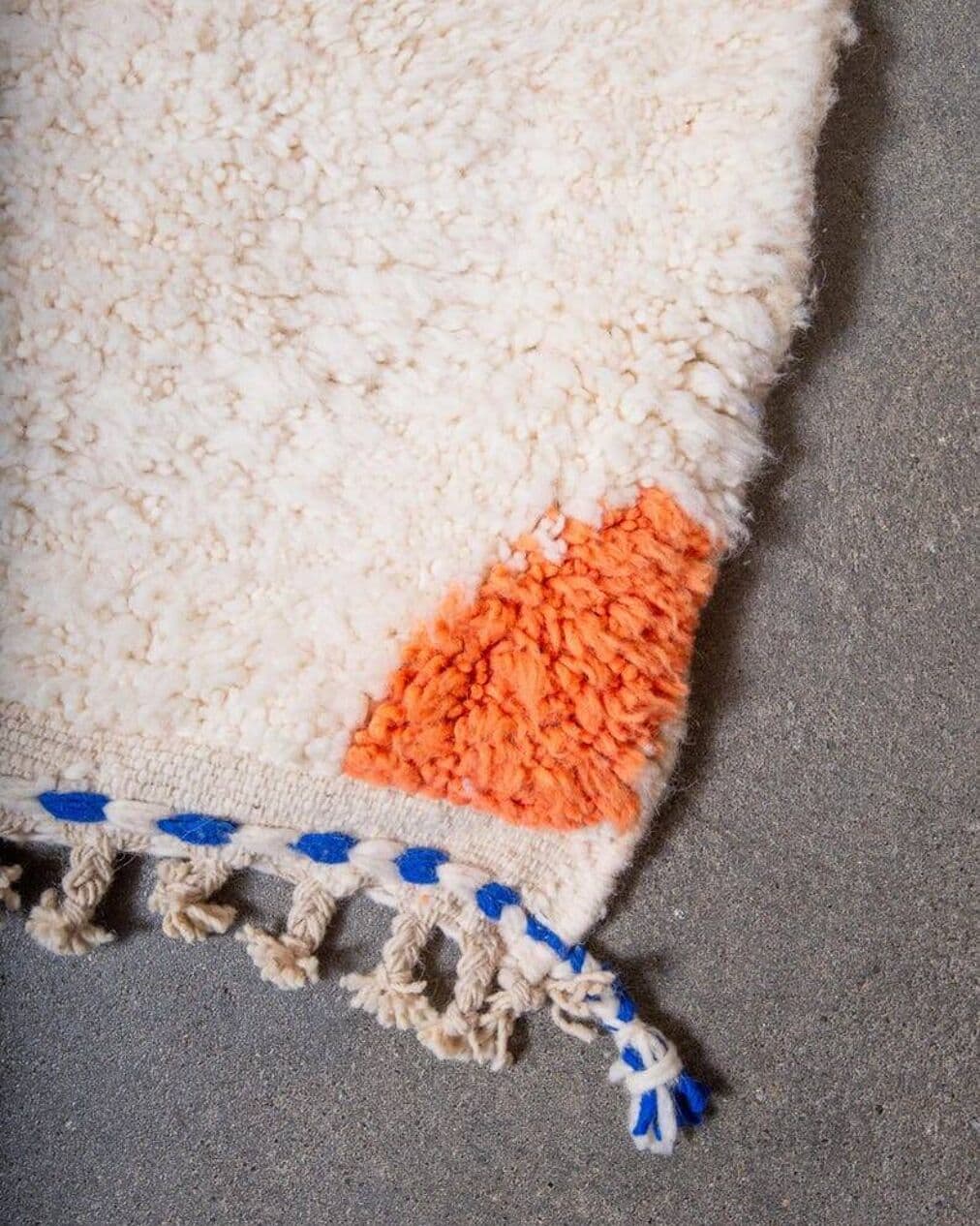 Handwoven rug 100x200 cm, wool, multicolour, Morocco - 199088