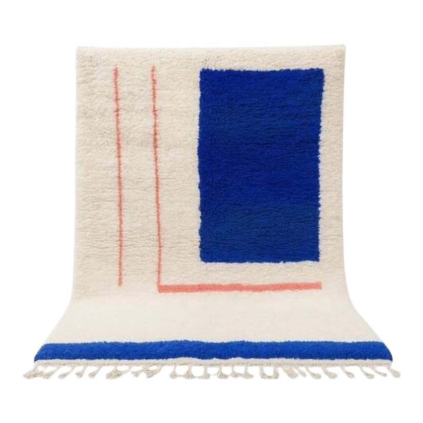 Ręcznie tkany dywan 250x150 cm, wełna, multikolor, Maroko