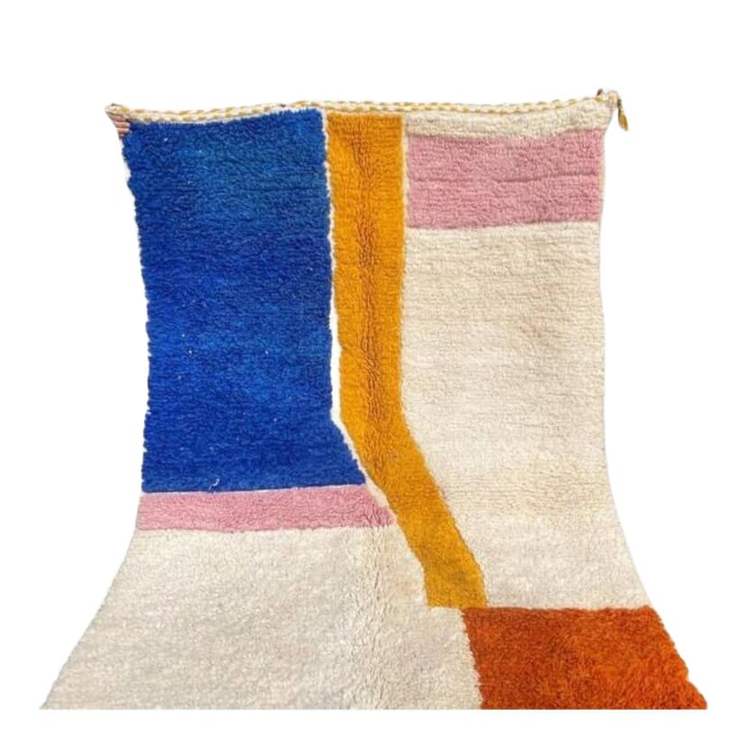 Ręcznie tkany dywan 250x150 cm, wełna, multikolor, Maroko