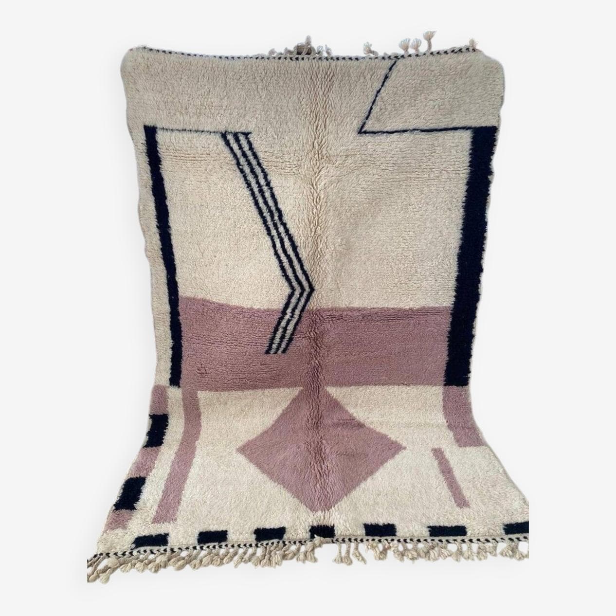 Ręcznie tkany dywan 250x150 cm, wełna, multikolor, Maroko - 199018