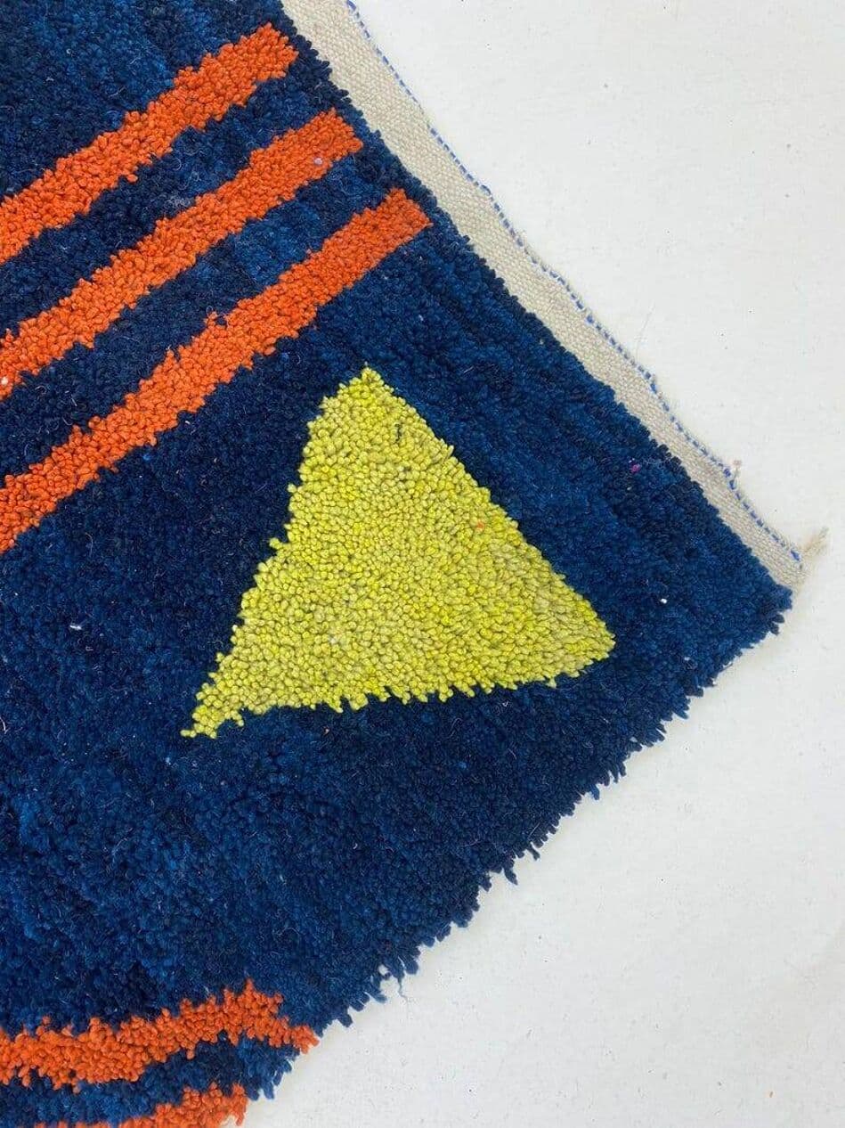 Handwoven rug 200x300 cm, wool, multicolour, Morocco - 199009