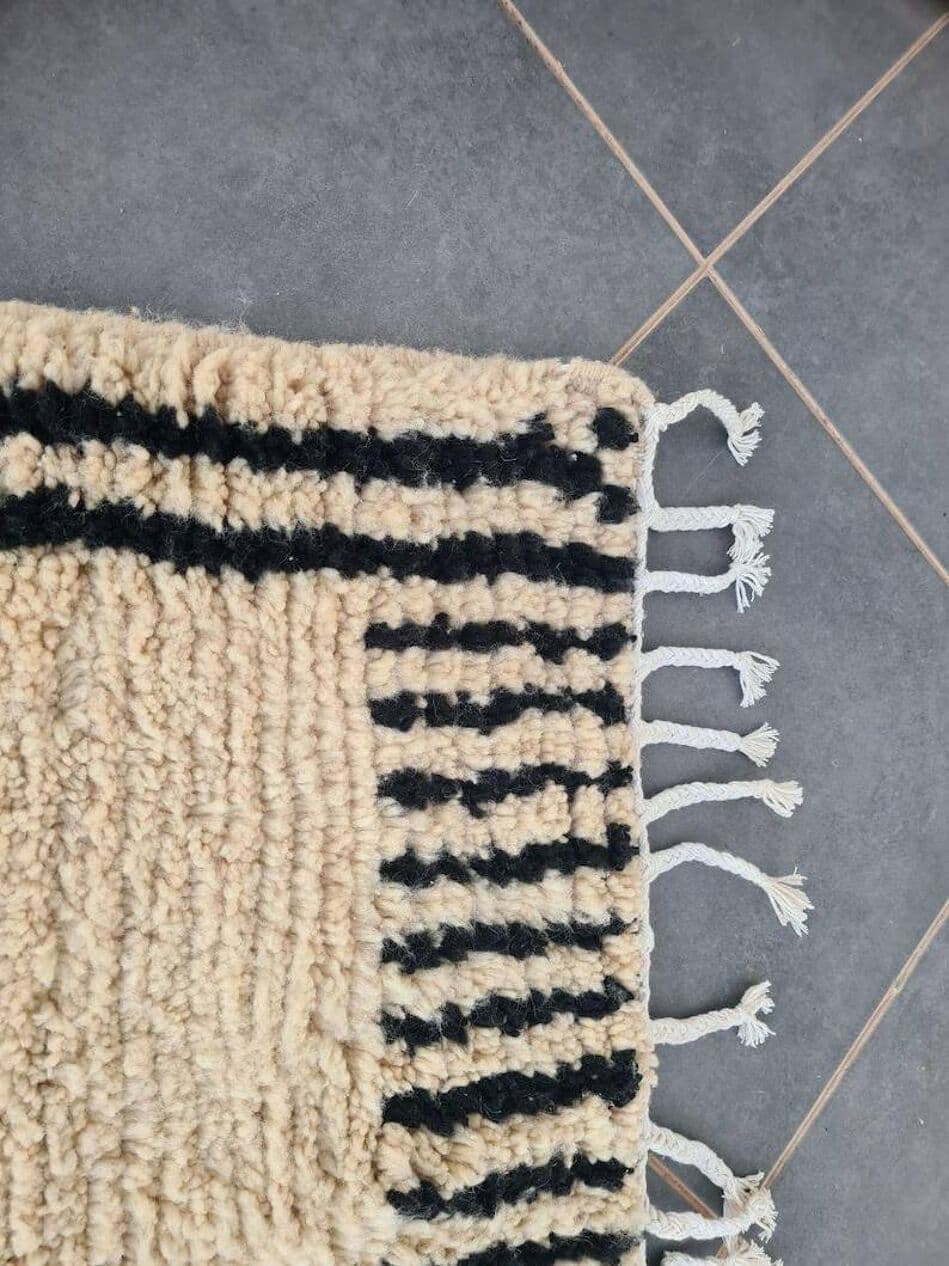 Ręcznie tkany dywan 250x150 cm, wełna, multikolor, Maroko - 198986