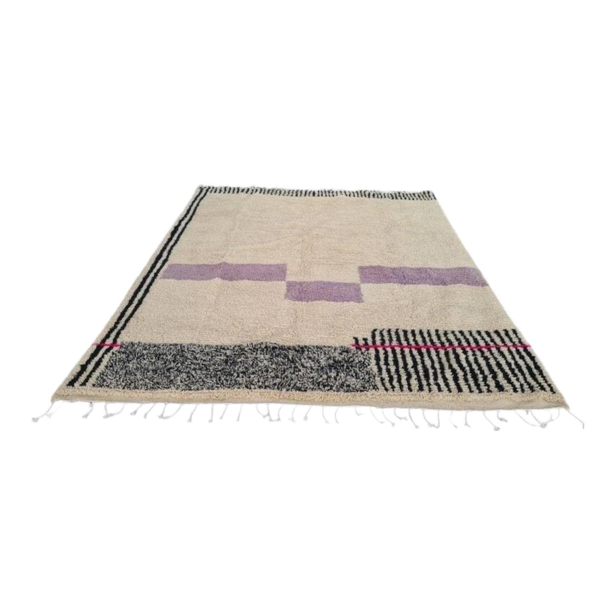 Ręcznie tkany dywan 100x200 cm, wełna, multikolor, Maroko