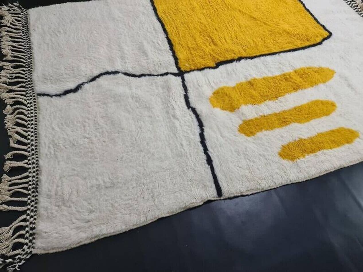 Ręcznie tkany dywan 240x160 cm, wełna, multikolor, Maroko - 198846