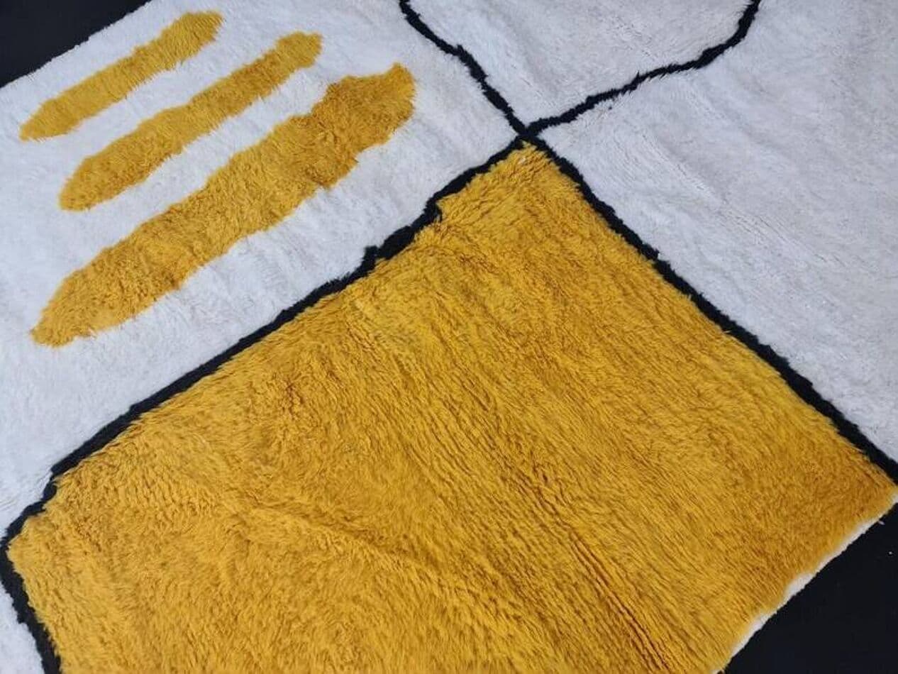 Ręcznie tkany dywan 240x160 cm, wełna, multikolor, Maroko - 198849