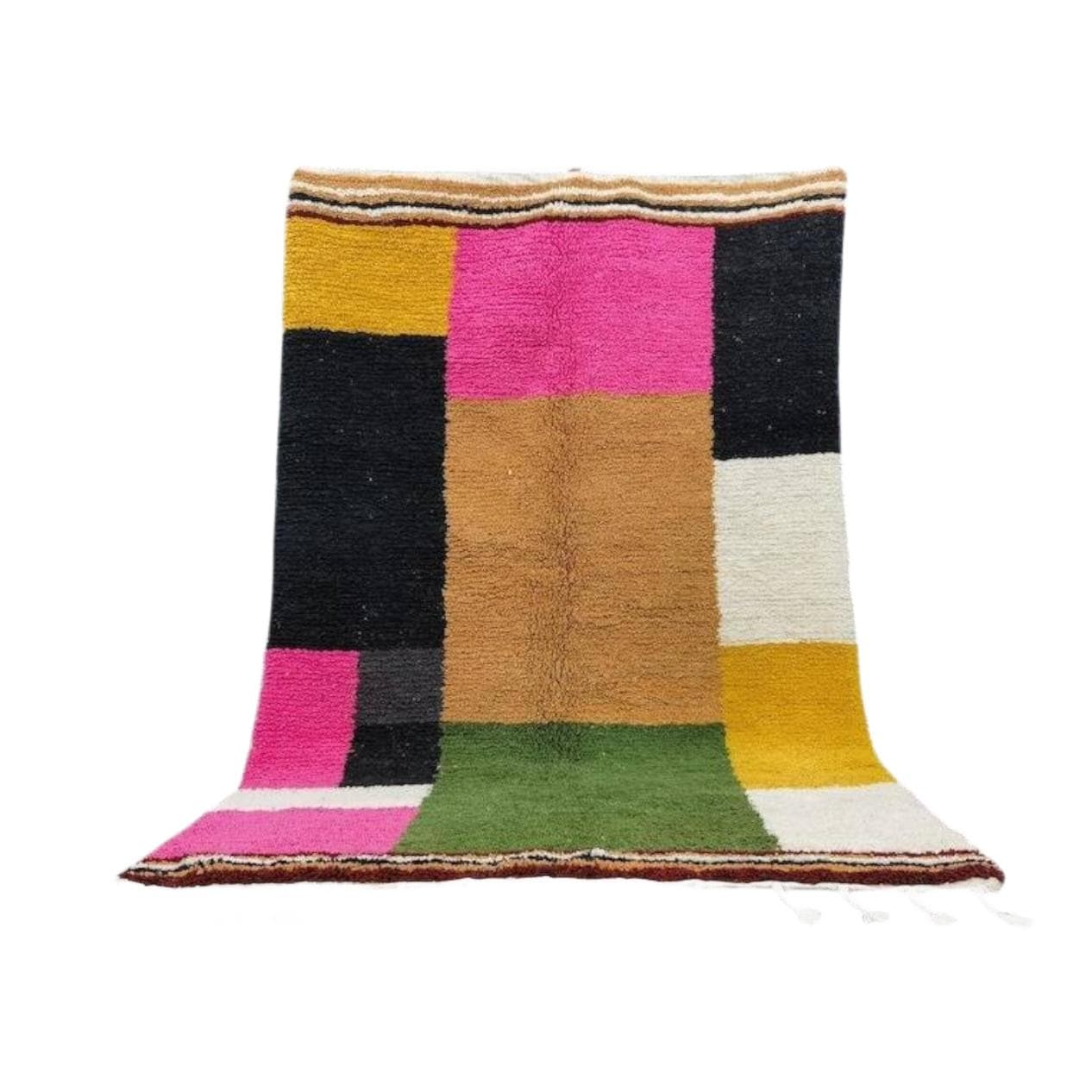 Ręcznie tkany dywan 240x160 cm, wełna, wielokolorowy, Maroko