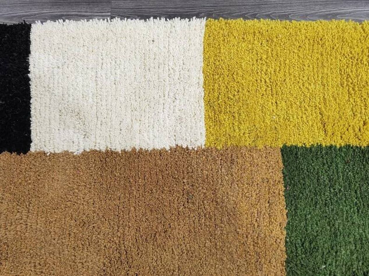 Ręcznie tkany dywan 240x160 cm, wełna, wielokolorowy, Maroko - 198831