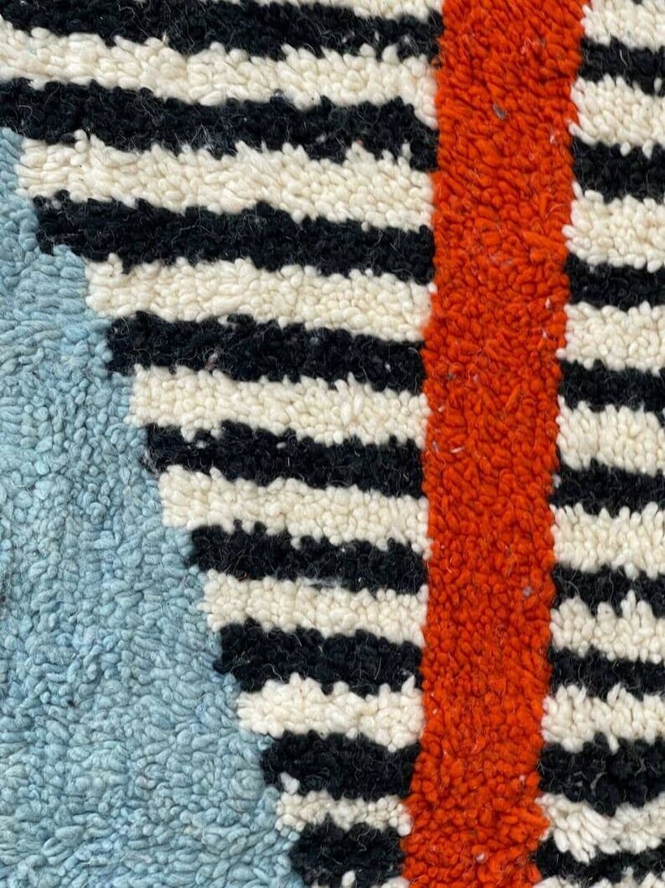 Handwoven rug 200x300 cm, wool, multicolour, Morocco - 198717