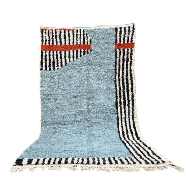 Handwoven rug 200x300 cm, wool, multicolour, Morocco - DIMENSION
