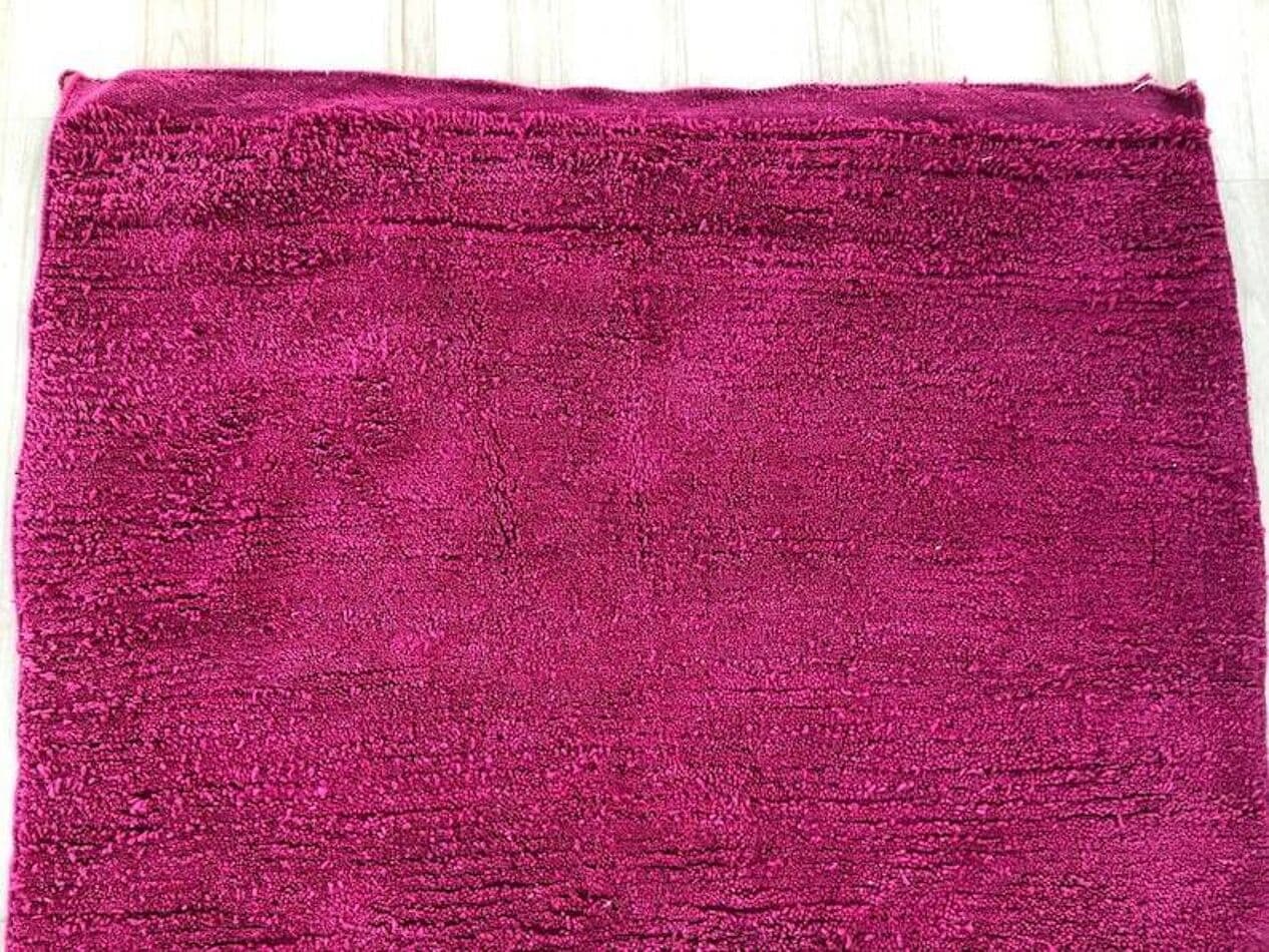 Handmade rug 200x300 cm, wool, pink, Morocco - 198705