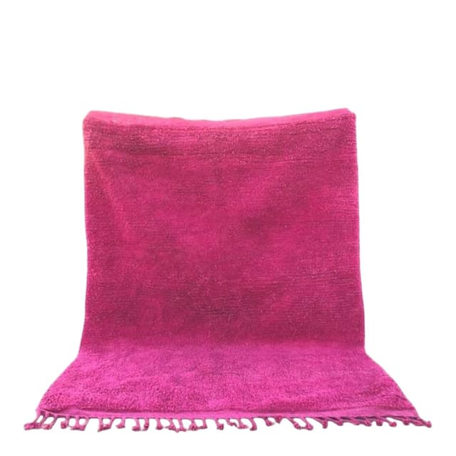 Handmade rug 200x300 cm, wool, pink, Morocco - DIMENSION