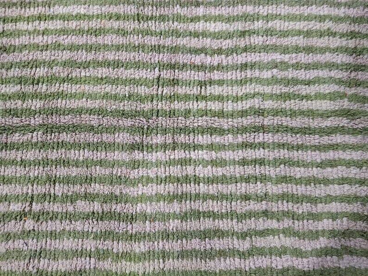 Handwoven rug 250x150 cm, wool, green, beige, Morocco - 198671