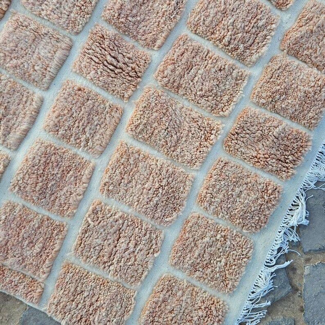 Ręcznie tkany dywan 250x150 cm, wełna, wielokolorowy, Maroko - 198641