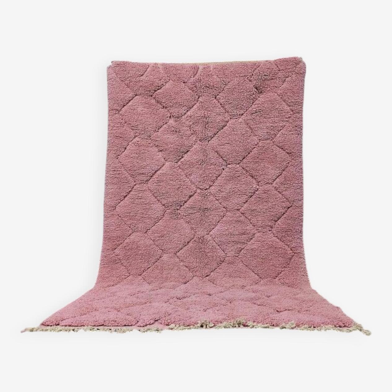 Ręcznie tkany dywan 200x300 cm, wełna, różowy, Maroko - 198607