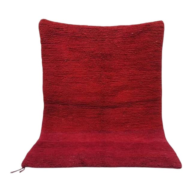 Ręcznie tkany dywan 250x150 cm, wełna, czerwony, Maroko - WYMIARY