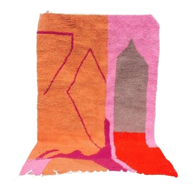 Ręcznie tkany dywan 250x150 cm, wełna, multikolor, Maroko - WYMIARY