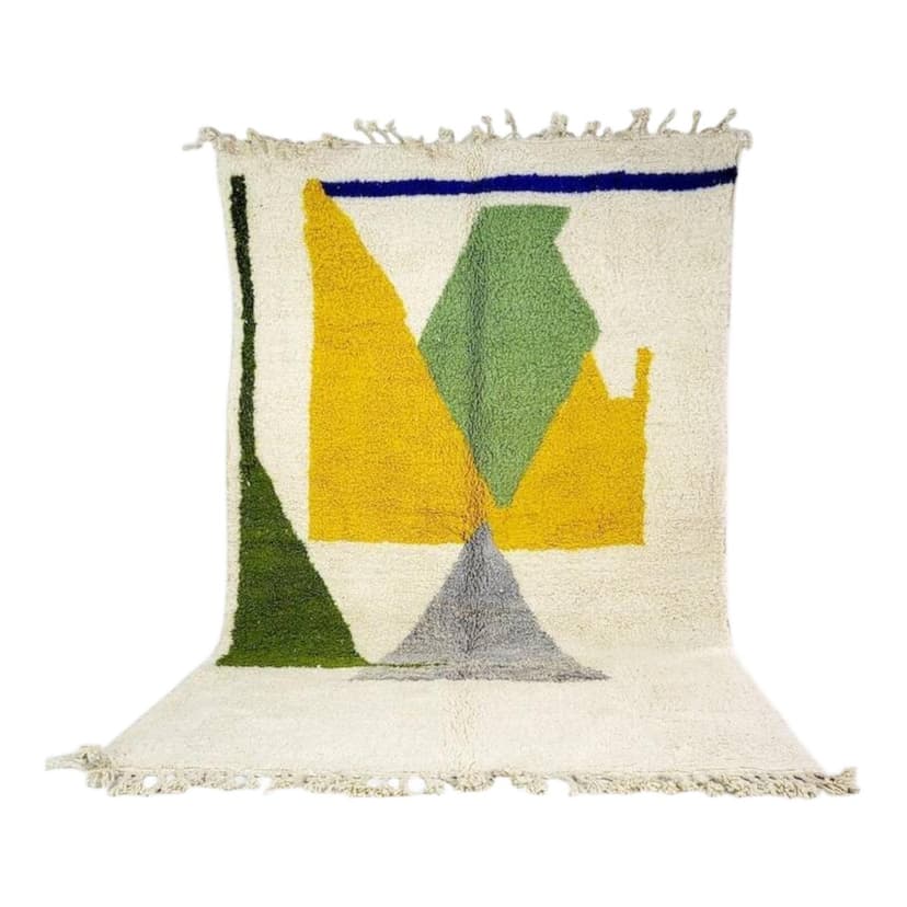 Ręcznie tkany dywan 250x150 cm, wełna, wielokolorowy, Maroko