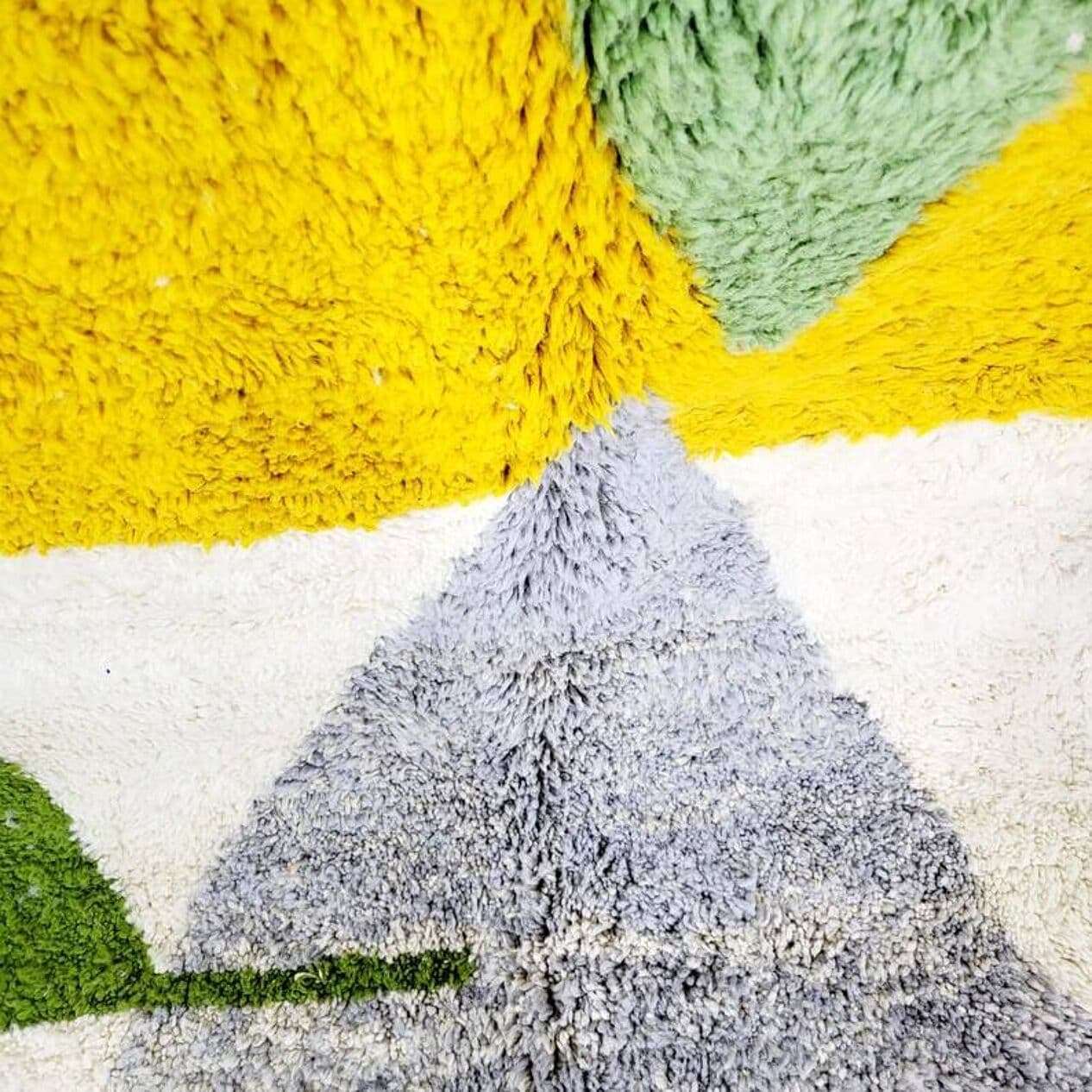 Ręcznie tkany dywan 250x150 cm, wełna, wielokolorowy, Maroko - 198479