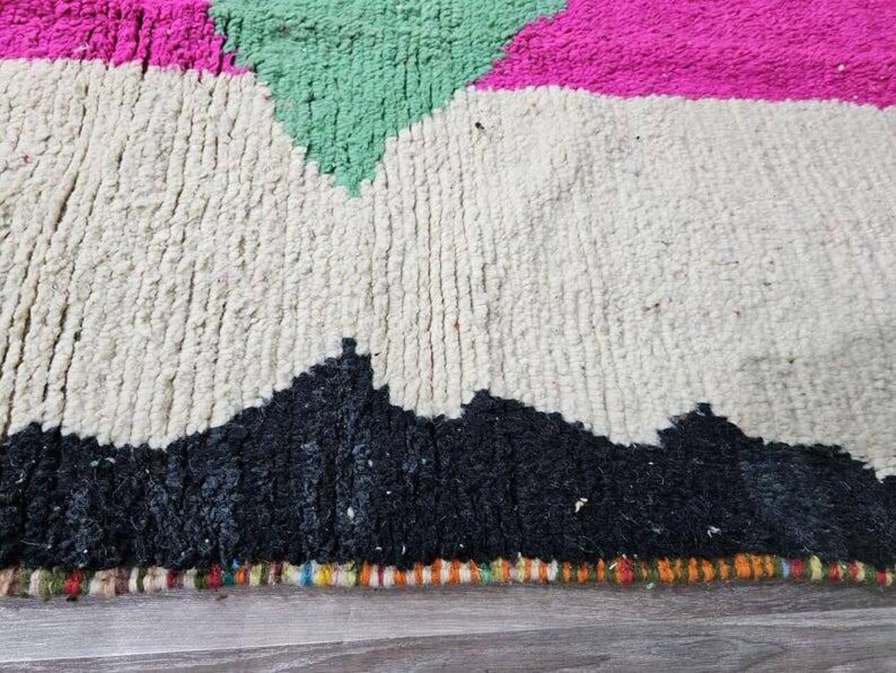 Ręcznie tkany dywan 250x200 cm, wełna, multikolor, Maroko - 200462