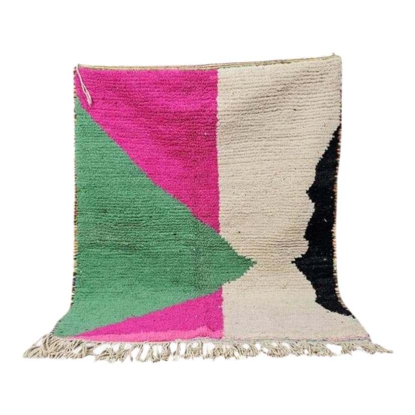 Ręcznie tkany dywan 250x200 cm, wełna, multikolor, Maroko