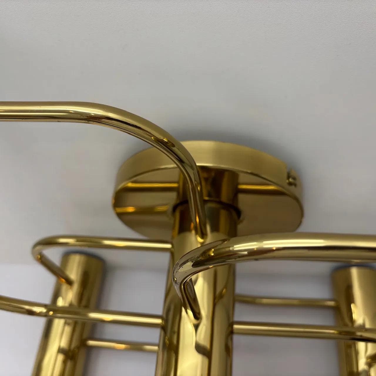 Wall sconce Leola, golden brass, by G. Sciolari, Germany, 1970s. - 14153