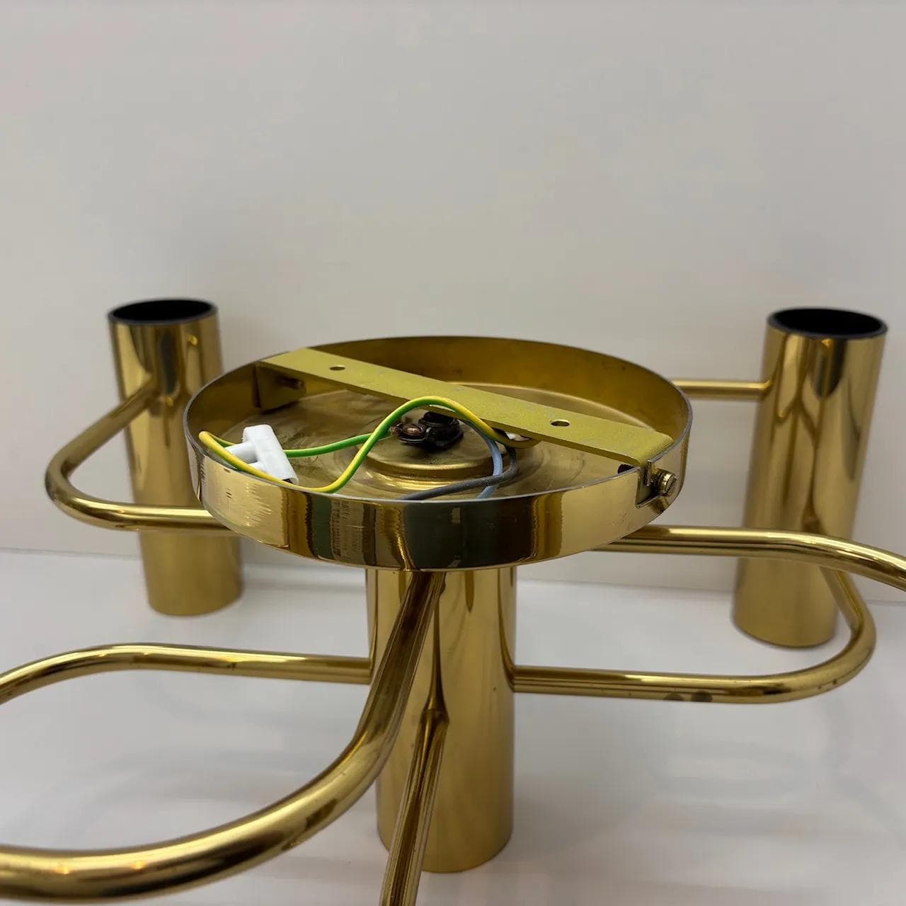 Wall sconce Leola, golden brass, by G. Sciolari, Germany, 1970s. - 14151