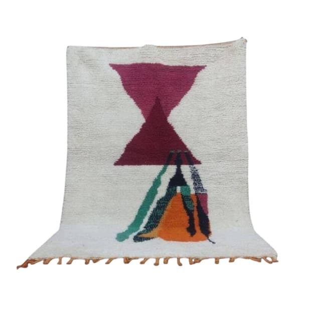 Ręcznie tkany dywan 270x170 cm, wełna, multikolor, Maroko - WYMIARY