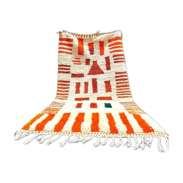 Handwoven rug 150x300 cm, wool, multicolour, Morocco - DIMENSION