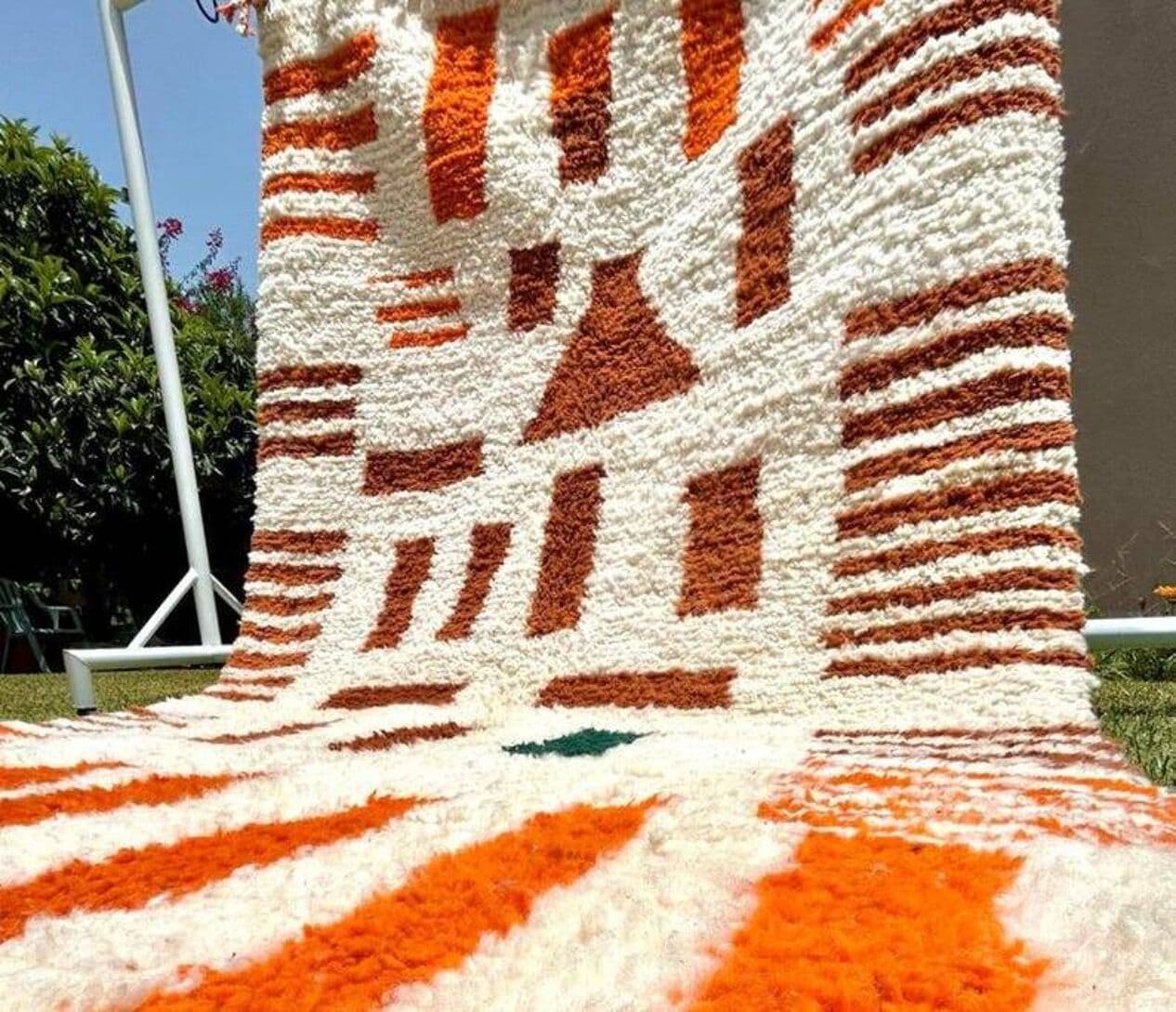 Handwoven rug 150x300 cm, wool, multicolour, Morocco - 200383